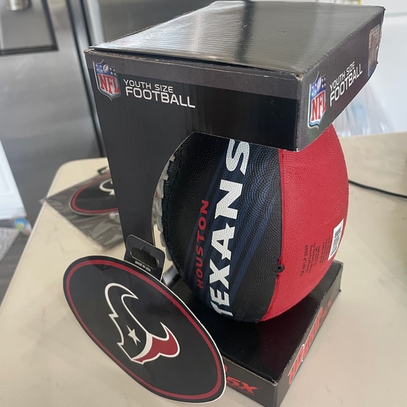 NFL Other - Youth Size Football- 🆕- HD Grip Houston Texans+ sticker